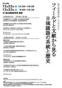 国立国語研究所 第13回NINJALフォーラム「日本語の変化を探る」ポスター画像