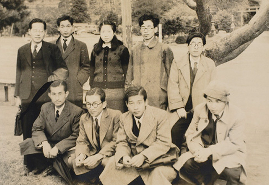 Research Team at Shirakawa, Fukushima Prefecture in 1949 (Showa 24)